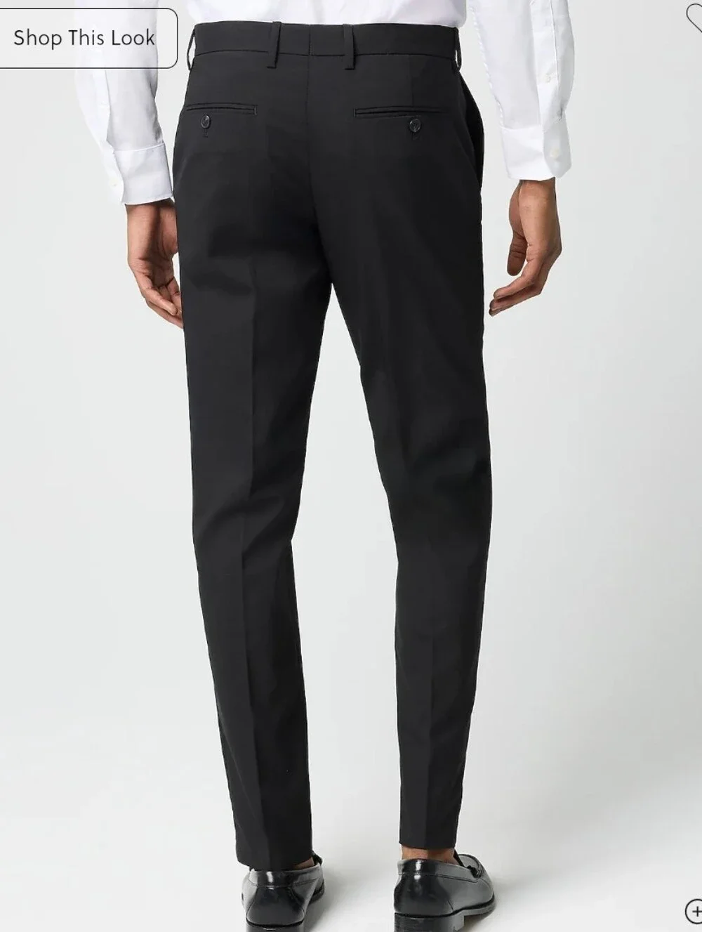 J Crew Thompson suit pant in four-season wool blend CG212 Size 29x32 Black